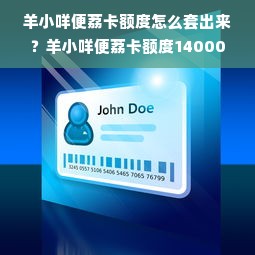 羊小咩便荔卡额度怎么套出来？羊小咩便荔卡额度14000