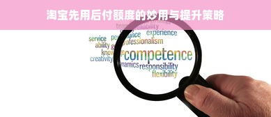 淘宝先用后付额度的妙用与提升策略