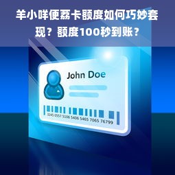 羊小咩便荔卡额度如何巧妙套现？额度100秒到账？