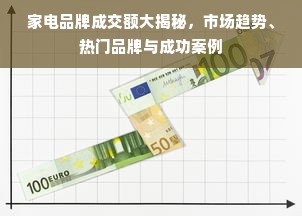 家电品牌成交额大揭秘，市场趋势、热门品牌与成功案例