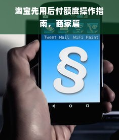 淘宝先用后付额度操作指南，商家篇