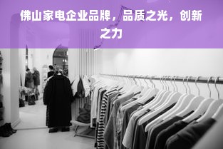 佛山家电企业品牌，品质之光，创新之力