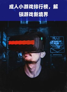 成人小游戏排行榜，解锁游戏新境界