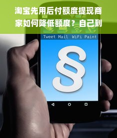 淘宝先用后付额度提现商家如何降低额度？自己到底该怎么做？