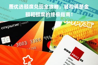 鹿优选额度兑现全攻略，轻松调整金额和额度的终极指南！