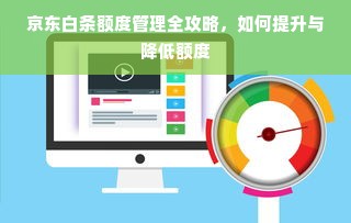 京东白条额度管理全攻略，如何提升与降低额度