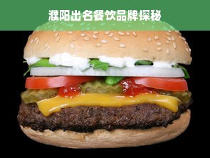 濮阳出名餐饮品牌探秘