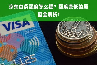 京东白条额度怎么提？额度变低的原因全解析！