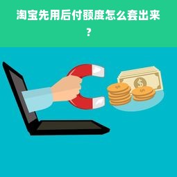 淘宝先用后付额度怎么套出来？