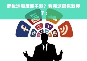 鹿优选额度涨不涨？看完这篇你就懂了！