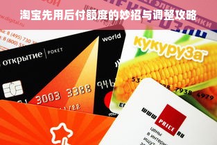 淘宝先用后付额度的妙招与调整攻略