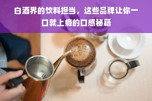 白酒界的饮料担当，这些品牌让你一口就上瘾的口感秘籍