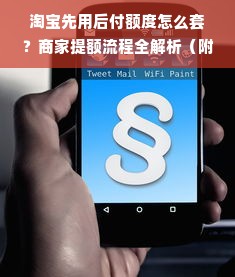 淘宝先用后付额度怎么套？商家提额流程全解析（附避坑指南）