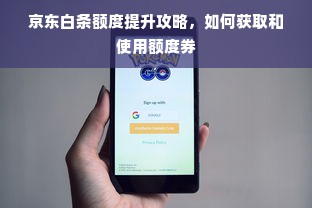 京东白条额度提升攻略，如何获取和使用额度券