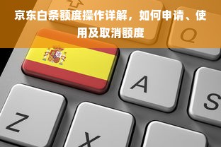京东白条额度操作详解，如何申请、使用及取消额度