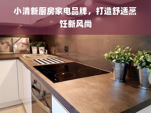 小清新厨房家电品牌，打造舒适烹饪新风尚