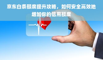 京东白条额度提升攻略，如何安全高效地增加你的信用额度