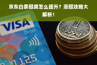 京东白条额度怎么提升？涨额攻略大解析！