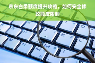 京东白条额度提升攻略，如何安全修改额度限制