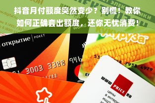 抖音月付额度突然变少？别慌！教你如何正确套出额度，还你无忧消费！