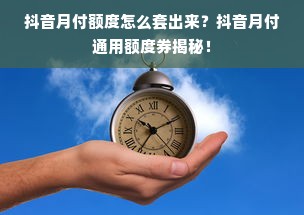 羊小咩便荔卡包额度之谜，如何套出与额度消失之谜