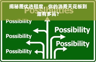 揭秘鹿优选额度，你的消费天花板到底有多高？