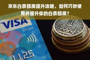 京东白条额度提升攻略，如何巧妙使用并提升你的白条额度？
