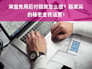 淘宝先用后付额度怎么提？额度高的秘密全在这里！