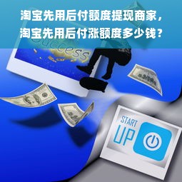 淘宝先用后付额度提现商家，淘宝先用后付涨额度多少钱？