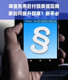 淘宝先用后付额度提现商家如何提升额度？新手必看！