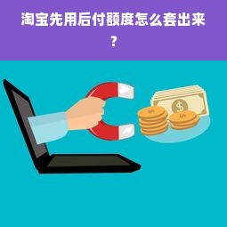 淘宝先用后付额度怎么套出来？