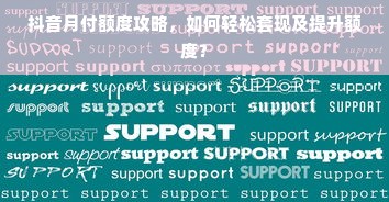 抖音月付额度攻略，如何轻松套现及提升额度？