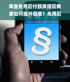 淘宝先用后付额度提现商家如何提升额度？先用后付额度怎么加？