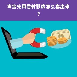 淘宝先用后付额度怎么套出来？