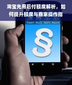 淘宝先用后付额度解析，如何提升额度与商家操作指南