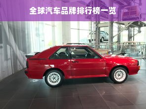 全球汽车品牌排行榜一览