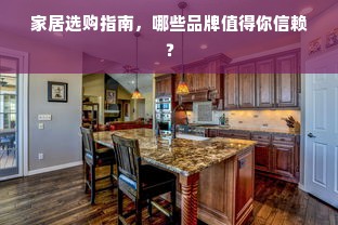 家居选购指南，哪些品牌值得你信赖？