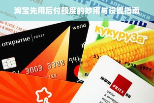淘宝先用后付额度的妙用与设置指南