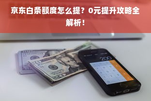 京东白条额度怎么提？0元提升攻略全解析！