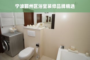 宁波鄞州区浴室装修品牌精选