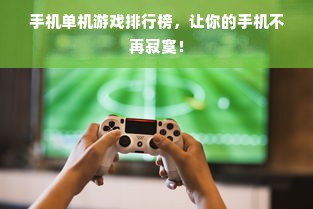 手机单机游戏排行榜，让你的手机不再寂寞！
