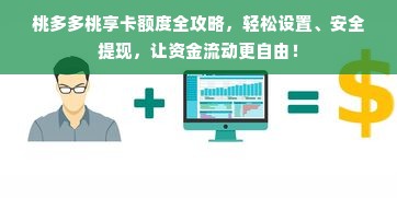 桃多多桃享卡额度全攻略，轻松设置、安全提现，让资金流动更自由！