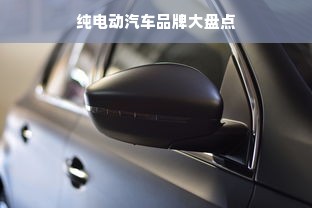 纯电动汽车品牌大盘点
