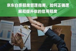 京东白条额度管理指南，如何正确理解和提升你的信用额度