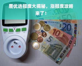 鹿优选额度大揭秘，涨额度攻略来了！