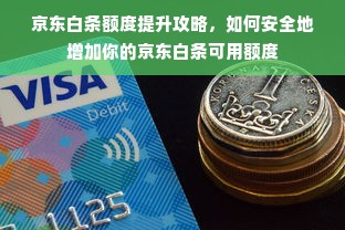 京东白条额度提升攻略，如何安全地增加你的京东白条可用额度