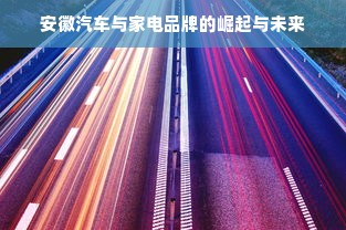 安徽汽车与家电品牌的崛起与未来