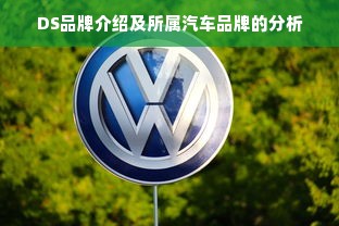DS品牌介绍及所属汽车品牌的分析