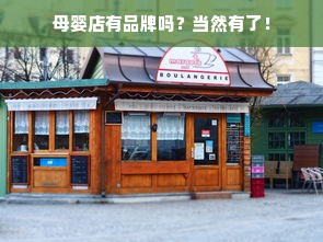母婴店有品牌吗？当然有了！