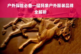 户外探险必备—猛犸象户外服装品牌全解析